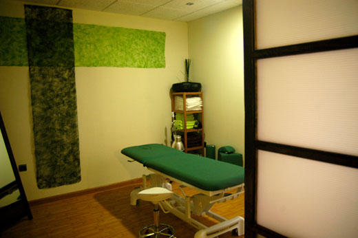 Imagen de cabina de masajes